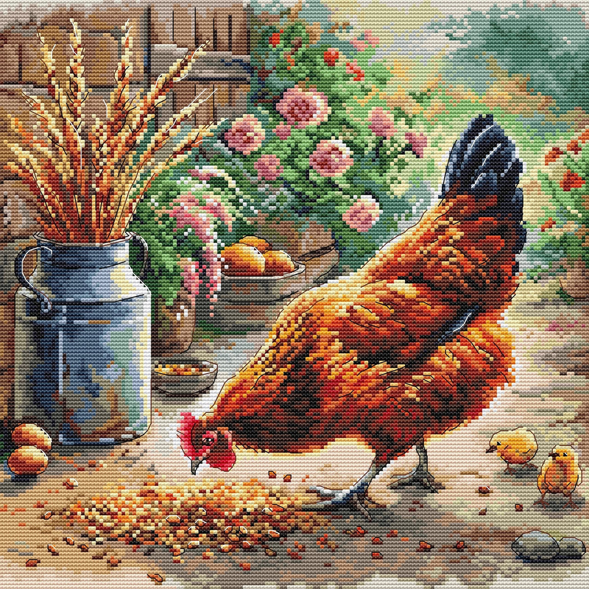 Countryside Morning - PDF Cross Stitch Pattern-0
