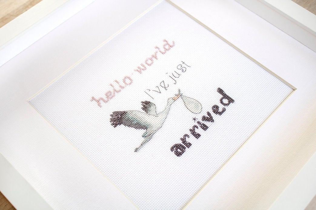 A Gift for a Newborn Counted Cross Stitch Kit by Letistitch Leti931