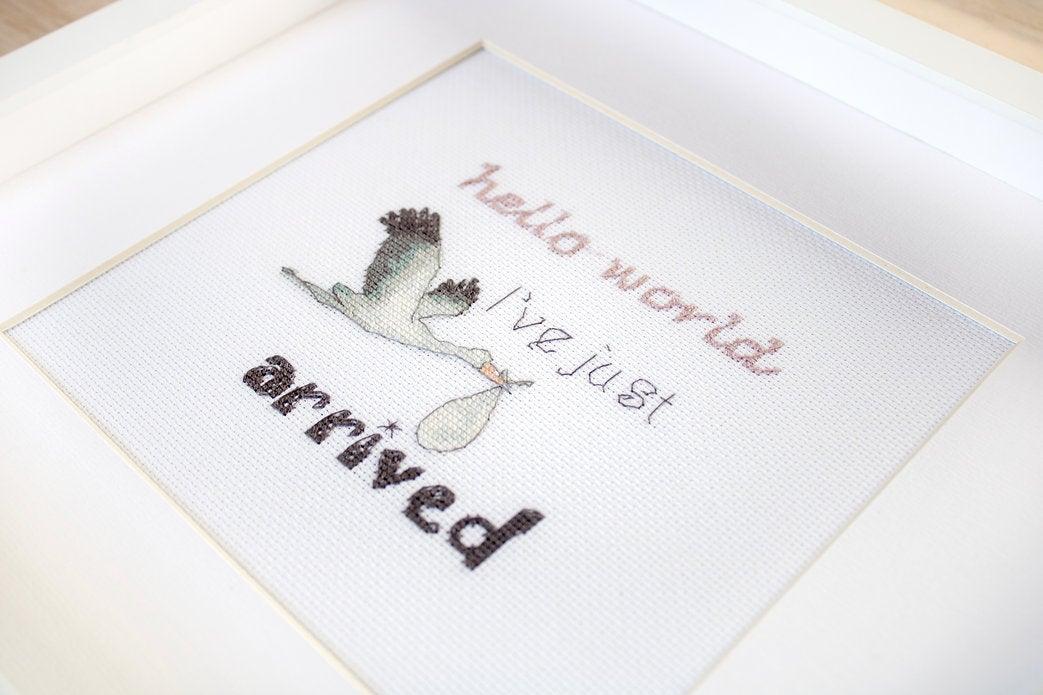 A Gift for a Newborn Counted Cross Stitch Kit by Letistitch Leti931