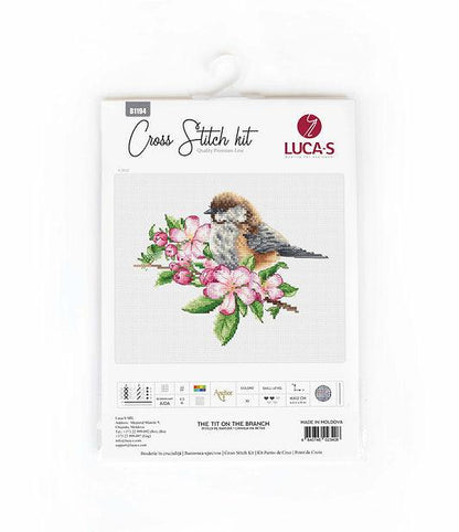 The tit on the branch Counted Cross-Stitch Kit by Luca-S B1194L